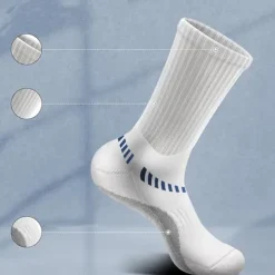 Men's 6 Pack Multi Packs Socks Crew Socks Black White Color Christmas Pattern Sports & Outdoor Daily Vacation Basic Medium Spring Fall Fashion Casual