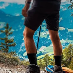 Men's 6 Pack Multi Packs Socks Crew Socks Black White Color Christmas Pattern Sports & Outdoor Daily Vacation Basic Medium Spring Fall Fashion Casual