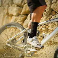 Men's 6 Pack Multi Packs Socks Crew Socks Black White Color Christmas Pattern Sports & Outdoor Daily Vacation Basic Medium Spring Fall Fashion Casual