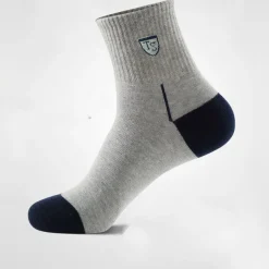 Men's 5 Pack Multi Packs Socks Crew Socks Running Socks Casual Socks Rainbow Color Color Block Sports & Outdoor Daily Vacation Basic Medium Spring Fall Fashion Casual