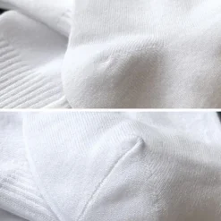 Men's 3 Pack Multi Packs Socks Crew Socks Running Socks Casual Socks White+White+Black Black Color Rainbow Sports & Outdoor Daily Vacation Basic Medium Spring Fall Fashion Casual