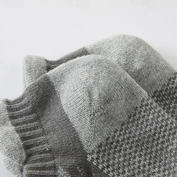 Men's 6 Pack Multi Packs Socks Ankle Socks Low Cut Socks Running Socks Casual Socks Black White Color Color Block Sports & Outdoor Casual Daily Basic Medium Spring Fall Fashion