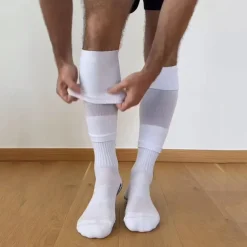 Men's 1 Pair Legwarmers Black White Color Plain Vacation Sports & Outdoor Daily Basic Medium Spring Fall Fashion Casual