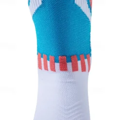 Men's 1 Pair Socks Running Socks Casual Socks Blue Green Color Color Block Sports & Outdoor Daily Vacation Basic Medium Spring Fall Fashion Casual