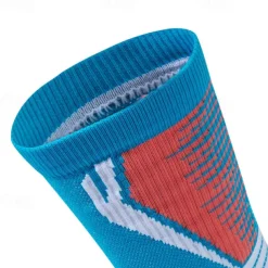 Men's 1 Pair Socks Running Socks Casual Socks Blue Green Color Color Block Sports & Outdoor Daily Vacation Basic Medium Spring Fall Fashion Casual