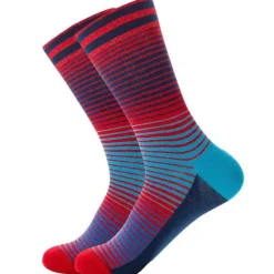 Men's 1 Pair Socks White Red Color Colorful Sports Outdoor Daily Wear Spring, Fall, Winter, Summer Fashion Cute