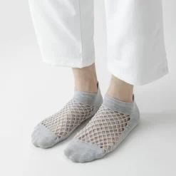 Men's 10 Pairs Ankle Socks No Show Socks Black White Color Plain Casual Daily Basic Thin Summer Spring Fall Cool Breathable