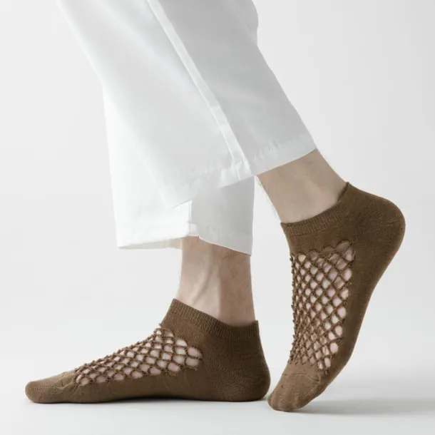 Men's 10 Pairs Ankle Socks No Show Socks Black White Color Plain Casual Daily Basic Thin Summer Spring Fall Cool Breathable