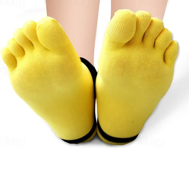 Men's 3 Pairs Ankle Socks Toe Socks Low Cut Socks Black White Color Color Block Daily Wear Vacation Weekend Mesh Medium Summer Spring & Fall Stylish Casual