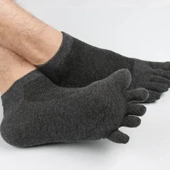 Men's 3 Pairs Ankle Socks Toe Socks Low Cut Socks Black White Color Plain Daily Wear Vacation Weekend Mesh Medium Summer Spring & Fall Stylish Casual