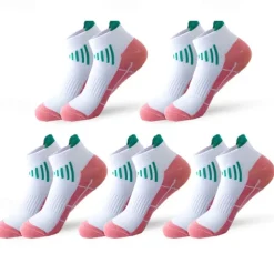 Men's 5 Pairs Multi Packs Socks Running Socks Casual Socks Black White Color Color Block Sports & Outdoor Daily Vacation Basic Thin Summer Spring Fashion Casual