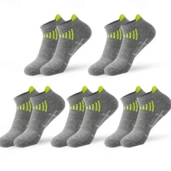 Men's 5 Pairs Multi Packs Socks Running Socks Casual Socks Black White Color Color Block Sports & Outdoor Daily Vacation Basic Thin Summer Spring Fashion Casual