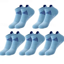 Men's 5 Pairs Multi Packs Socks Running Socks Casual Socks Black White Color Color Block Sports & Outdoor Daily Vacation Basic Thin Summer Spring Fashion Casual