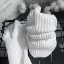 Men's 10 Pairs Multi Packs Socks Running Socks Casual Socks Black White Color Plain Vacation Sports & Outdoor Daily Basic Medium Spring Fall Fashion Casual