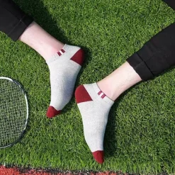 Men's 5 Pairs Multi Packs Socks Running Socks Casual Socks Yellow Red Color Color Block Vacation Sports & Outdoor Daily Basic Medium Spring Fall Fashion Casual