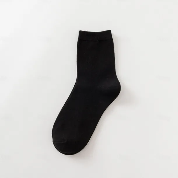 Men's 5 Pairs Multi Packs Socks Crew Socks Running Socks Casual Socks Black White Color Solid / Plain Color Sports & Outdoor Daily Vacation Basic Medium Spring Fall Fashion Casual