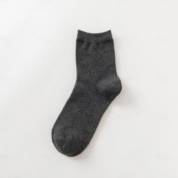 Men's 5 Pairs Multi Packs Socks Crew Socks Running Socks Casual Socks Black White Color Solid / Plain Color Sports & Outdoor Daily Vacation Basic Medium Spring Fall Fashion Casual