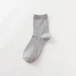 Men's 5 Pairs Multi Packs Socks Crew Socks Running Socks Casual Socks Black White Color Solid / Plain Color Sports & Outdoor Daily Vacation Basic Medium Spring Fall Fashion Casual