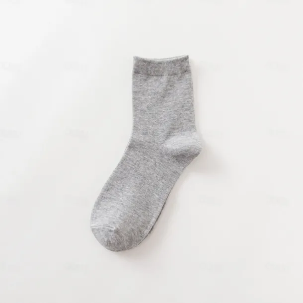 Men's 5 Pairs Multi Packs Socks Crew Socks Running Socks Casual Socks Black White Color Solid / Plain Color Sports & Outdoor Daily Vacation Basic Medium Spring Fall Fashion Casual