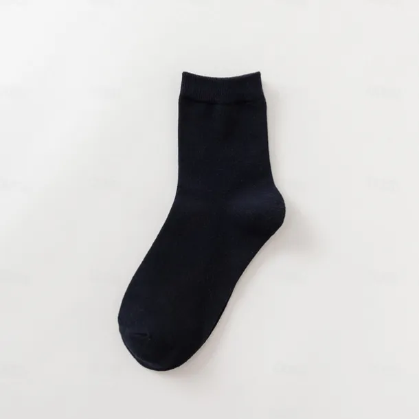 Men's 5 Pairs Multi Packs Socks Crew Socks Running Socks Casual Socks Black White Color Solid / Plain Color Sports & Outdoor Daily Vacation Basic Medium Spring Fall Fashion Casual