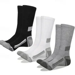 Men's 6 Pairs Multi Packs Socks Running Socks Casual Socks Black+White+Gray Black Color Color Block Plain Sports & Outdoor Daily Vacation Basic Medium Spring Fall Fashion Casual