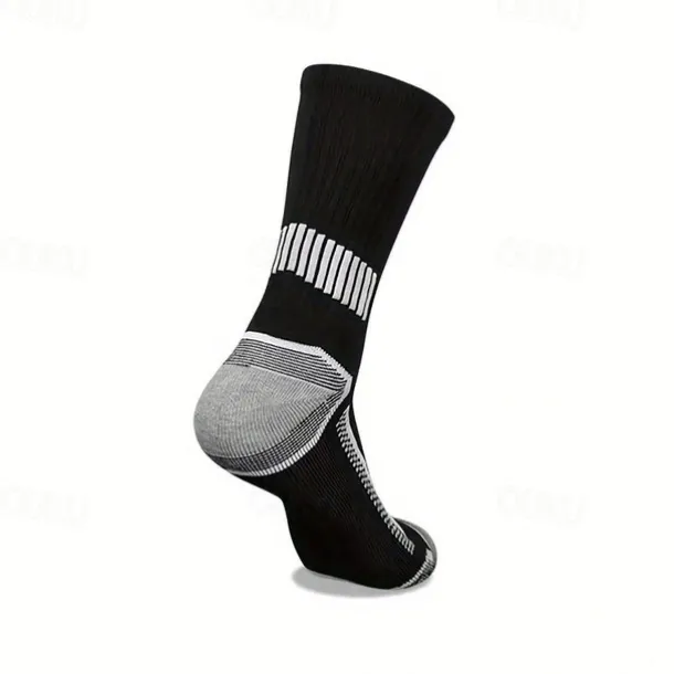 Men's 6 Pairs Multi Packs Socks Running Socks Casual Socks Black+White+Gray Black Color Color Block Plain Sports & Outdoor Daily Vacation Basic Medium Spring Fall Fashion Casual