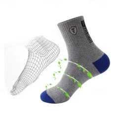 Men's 10 Pairs Multi Packs Socks Crew Socks Running Socks Casual Socks Rainbow Color Color Block Sports & Outdoor Daily Vacation Basic Medium Spring Fall Fashion Casual