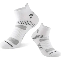 Men's 2 Pairs Socks Ankle Socks Low Cut Socks Black White Color Striped Casual Daily Basic Medium Summer Spring Fall Stylish Traditional / Classic