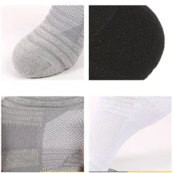 Men's 3 Pairs Socks Ankle Socks Sport Socks / Athletic Socks Low Cut Socks Black White Color Plain Outdoor Daily Wear Vacation Thin Spring & Summer Fashion Sport