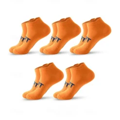 Men's 5 Pairs Socks Ankle Socks Sport Socks / Athletic Socks Low Cut Socks Black White Color Plain Casual Daily Basic Medium Summer Spring Fall Stylish Traditional / Classic