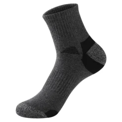 Men's 2 Pairs Socks Crew Socks Black White Color Color Block Daily Wear Vacation Weekend Patchwork Medium Fall & Winter Warm Ups