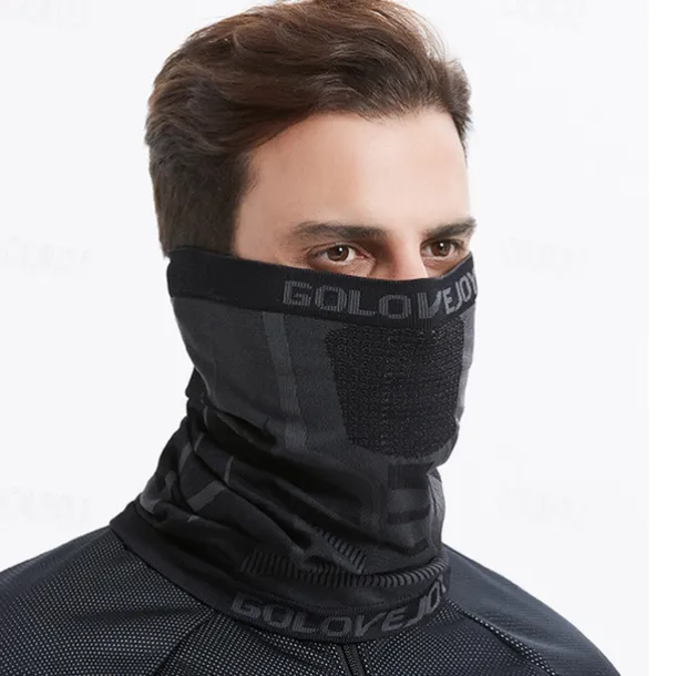 Men's 1 PCS Face Mask Fleece Neck Neck Gaiter Windproof Warm Mask Streetwear Outdoor