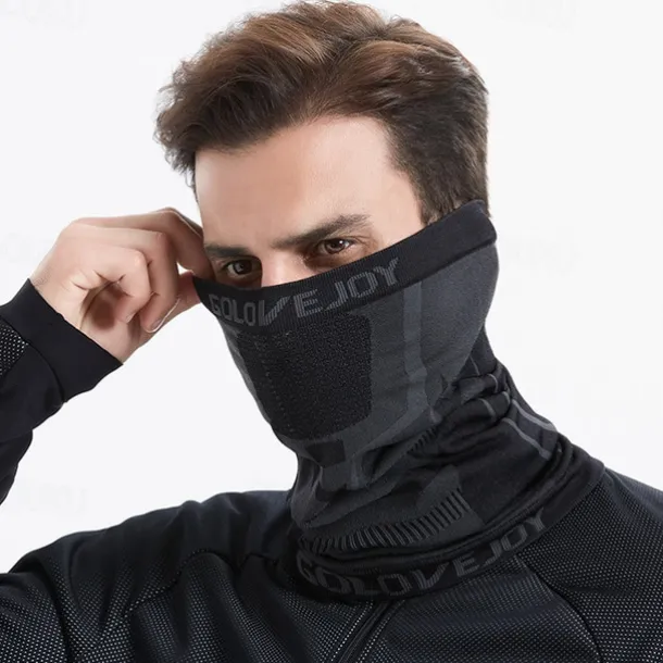 Men's 1 PCS Face Mask Fleece Neck Neck Gaiter Windproof Warm Mask Streetwear Outdoor