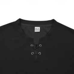 Men's 2 Piece Waffle Henley Shirt T-shirt Suits Tracksuit Short Sleeve Short Sleeves Short Pant Henley Summer Solid Color Drawing Gymnatics Casual 2 Piece Vacation Daily Wear Activewear Black White