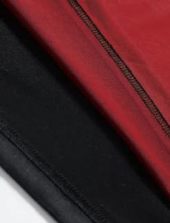 Men's 2 Pieces Outfits T-Shirt and Drawstring Shorts Set Short Sleeve Crewneck Summer Color Block Fashion Sport Casual 2 Piece Vacation Casual Daily Wear Red Blue khaki Top Tee for Men