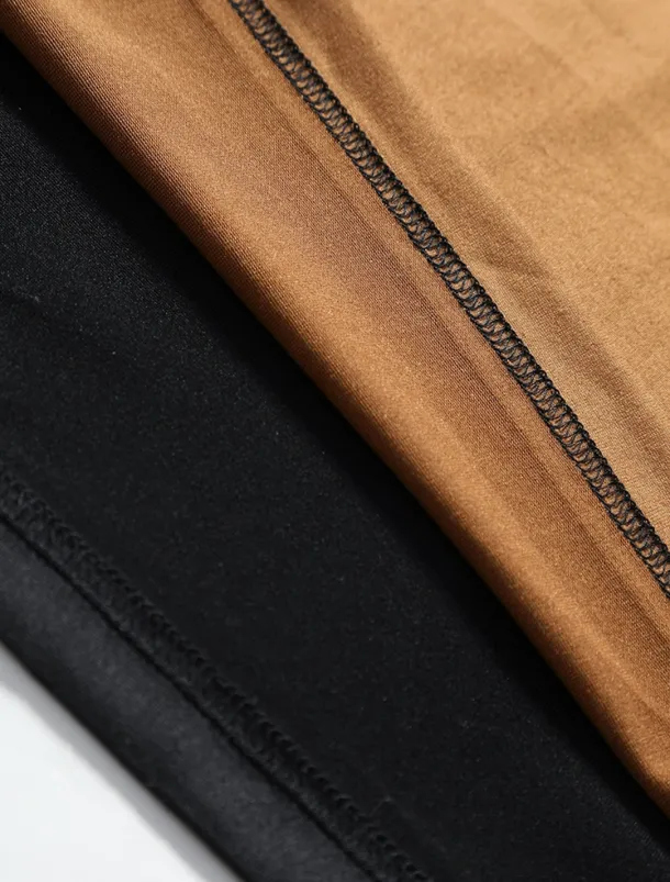 Men's 2 Pieces Outfits T-Shirt and Drawstring Shorts Set Short Sleeve Crewneck Summer Color Block Fashion Sport Casual 2 Piece Vacation Casual Daily Wear Red Blue khaki Top Tee for Men