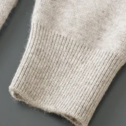 Men's 100% Wool Cardigan Sweater Knit Button Up Solid Color V Neck Knitwear Elegant School Training Clothing Apparel Bishop Sleeve Fall Winter Black khaki S M L XL