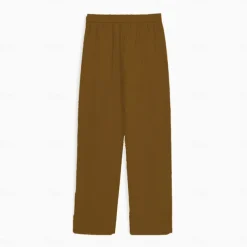 Men's Active Linen Pants Trousers Chinos Solid Color Full Length Formal Wedding Party Cotton Elegant Vacation Light Green Brown Micro-elastic
