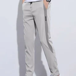 Men's Active Pants Trousers Casual Pants Pocket Drawstring Elastic Waist Color Block Comfort Outdoor Daily Going out Fashion Streetwear Black Green