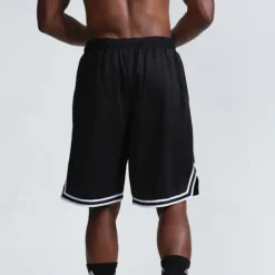 Men's Active Shorts Basketball Shorts Casual Shorts Pocket Drawstring Elastic Waist Plain Comfort Soft Casual Daily Holiday Sports Fashion Black White