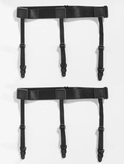 Men's Adjustable Shirt Stays with Non-Slip Clips, Elastic Garter Style Shirt Holder for Business, Formal Wear, and Daily Use