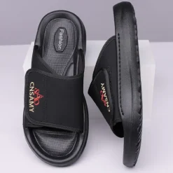 Men's Adjustable Slide Sandals - Comfortable Non-Slip Lightweight Casual Slippers for Indoor and Outdoor Use