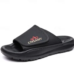 Men's Adjustable Slide Sandals - Comfortable Non-Slip Lightweight Casual Slippers for Indoor and Outdoor Use