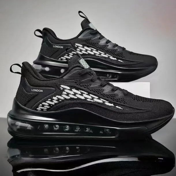 Men's Air Cushion Sneakers - Lightweight Breathable Athletic Shoes for Running and Walking