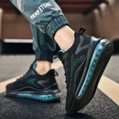Men's Air Cushion Sneakers - Lightweight Breathable Athletic Shoes for Running and Walking