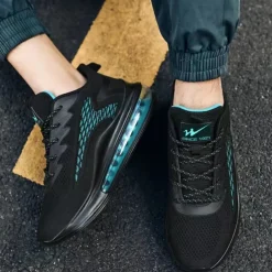 Men's Air Cushion Sneakers - Lightweight Breathable Athletic Shoes for Running and Walking