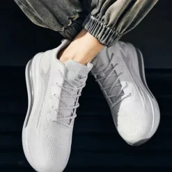 Men's Air Cushion Sneakers - Lightweight Breathable Athletic Shoes for Running and Walking