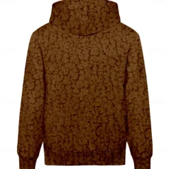 Men's Alpaca Hoodie Hoodies Sweatshirt Fashion Cowboy Long Sleeve Hooded Brown Pocket 3D Print Fall Winter Designer