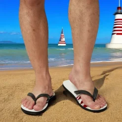 Men's American Flag Flip-Flops – Patriotic Stars & Stripes Sandals for Summer, Independence Day & Beachwear