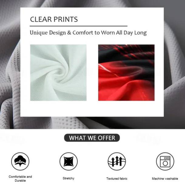 Men's American Flag Veterans Polo Shirts Golf Shirt Short Sleeve Polo Shirts Collared Shirts Casual Streetwear Vacation Wear Party Outfits Buttons 3D Print Red Green Dark Gray